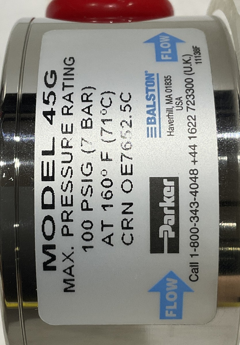 PARKER 45G OE7652.5C BALSTON COMPRESSED AIR AND GAS IN-LINE PARKER 45G OE7652.5C BALSTON COMPRESSED AIR AND GAS IN-LINE