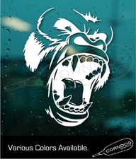Gorilla VINYL STICKER DECAL KING KONG GRAPHIC DIE CUT LAPTOP WINDOW