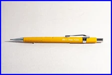 Used PENTEL P207 Mechanical Pencil in Mustard Yellow with 0.9 mm Leads - JAPAN