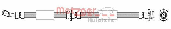 Metzger 4112002 Bremsschlauch Passend FüR Nissan-image