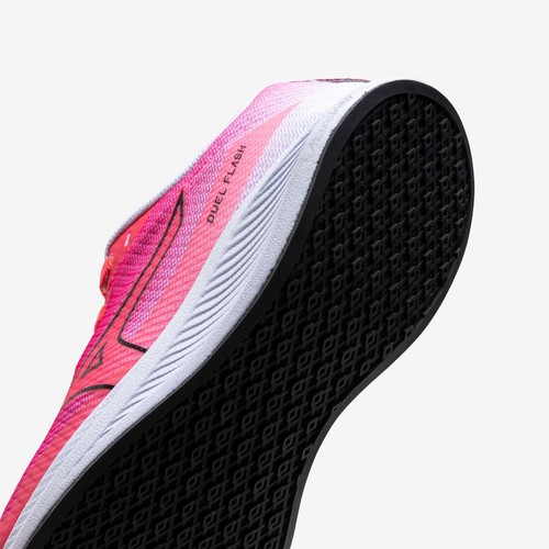 Mizuno Mujer Zapatos para Correr DUEL FLUSH Rosa × Negro × Blanco U1GE236001 NUEVO - Imagen 3 de 10