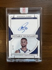 2021-22 Panini National Treasures Stephen Curry Notable Nicknames Auto /25!