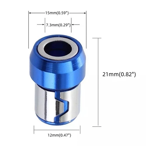4 PIEZAS Cabezales de Brocas de Destornillador Magnético Magnetizador Anillo Magnético para 1/4" 6.35mm - Imagen 3 de 11