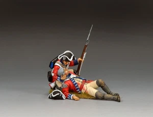 KING & COUNTRY BRITISH REVOLUTIONARY BR098 BRITISH 4TH REGIMENT OF FOOT WOUNDED