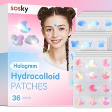 Hologram Pimple Patches for , Hydrocolloid Acne Patches with Salicylic Acid, ...
