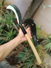 Cuchillo de jardín machete tailandés personalizado 5,8” disco de arado acero, fulltang, madera Longkong
