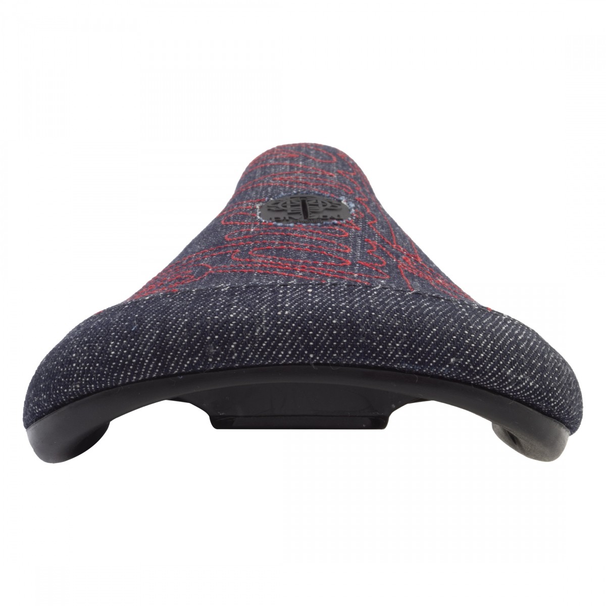 Odyssey Big-Stitch Slim BMX Saddle with Denim Canvas Red Stitch Pivotal Rail 9790₽
