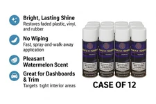 12ea Interior Car Shine  Auto Detailing Vinyl/Plastic/Rubber Restores Instantly
