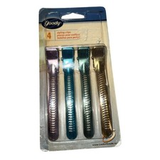 Goody vintage 2000 Styling clips Aluminum Hair Clips 4 colorful NEW