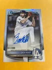 2025 Bowman Draft Zach Root Chrome Auto Refractor 1st Prospect #/499 Dodgers