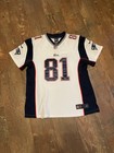 Nike Aaron Hernandez New England Patriots Jersey #81 On Field Size Large NFL