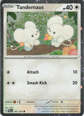 #ad Tandemaus 167 193 Cosmos Holo Paldea Evolved NM Pokémon $2.38