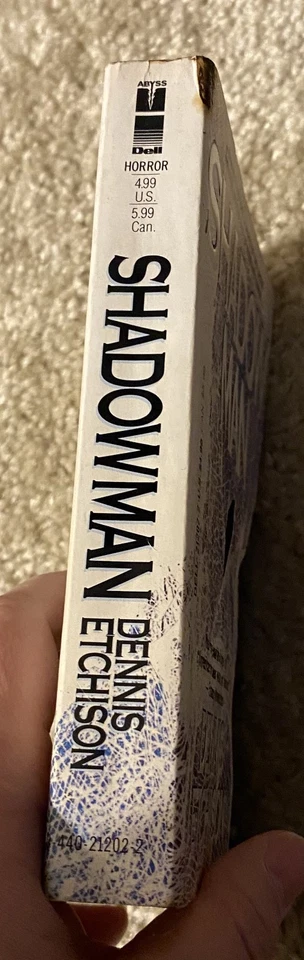 Vintage SIGNED Dennis Etchison Shadowman Shadow Man Paperback Book Dell Abyss Foto 3 de 4