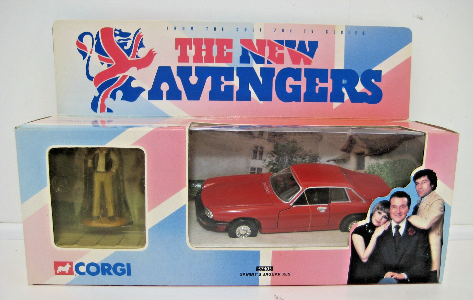 Corgi Classics 57405 The New Avengers Jaguar XJS Diecast Model & Metal Figure