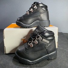 New Sz 5M Timberland Toddler Field Boot TB015806001 Black Full Grain Adorable