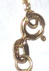 Estate Vintage Solid 14kt Yellow Gold Rolo Belcher Necklace Cable Chain 17.5" 2. — photo 5