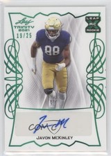 2021 Leaf Trinity Green Spectrum 19/25 Javon McKinley #BA-JMK Auto 0ho3