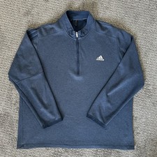 Adidas 1/4 Zip Golf Light Sweatshirt Men s XL Navy Blue