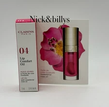 NEW NIB CLARINS Lip Comfort Oil 04 PITAYA Travel Size Mini 1.4ml/0.04oz AUTHENTC