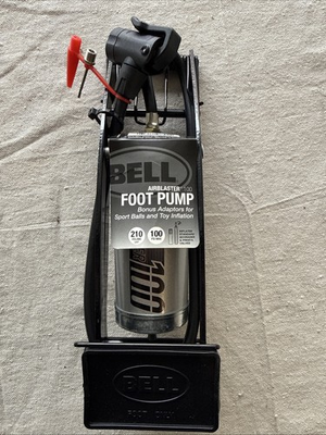 #ad #ad Bell Bicycle Air Pump Airblaster 100 Foot Pump 100 PSI Max Adapters New $8.00