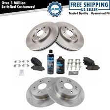 Front & Rear Brake Rotors Ceramic Brake Pads Sets Kit 2016-2018 Honda HR-V
