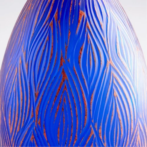 Cyan Design 10032 Fused Groove 10 X 7 inch Vase, Small - Picture 2 of 3