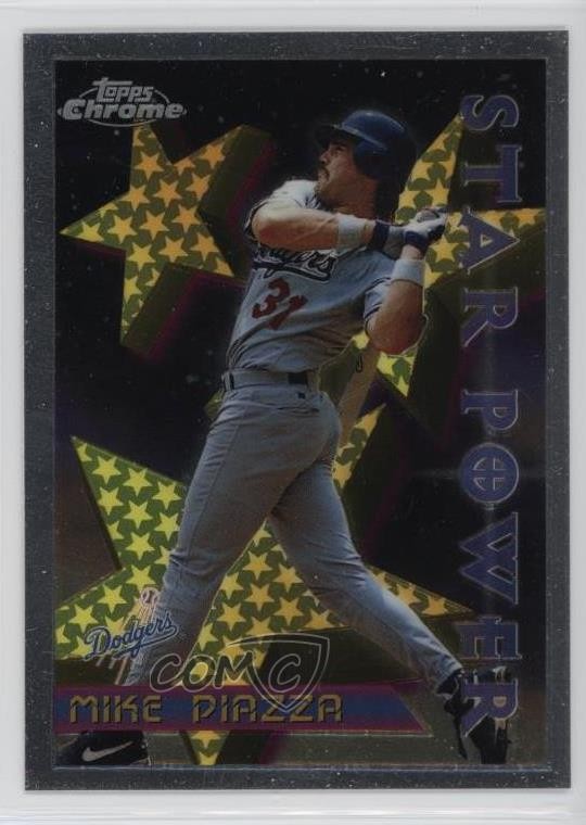 1996 Topps Chrome Star Power Mike Piazza #2 HOF 05v0
