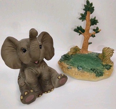 Hamilton Collection African Elephant Figurine Protect Nature's Innocents Safari 