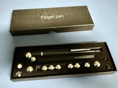 Fidget Pen Set with Steel Balls in Box - Fidget Pen