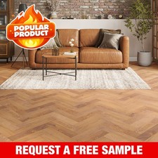 🔥 40SQM Pallet Deal* 15mm Tanned Oak Herringbone Engineered Wood Flooring