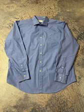 Mens Vintage Yves Saint Laurent Shirts button up pour homme size XL blue