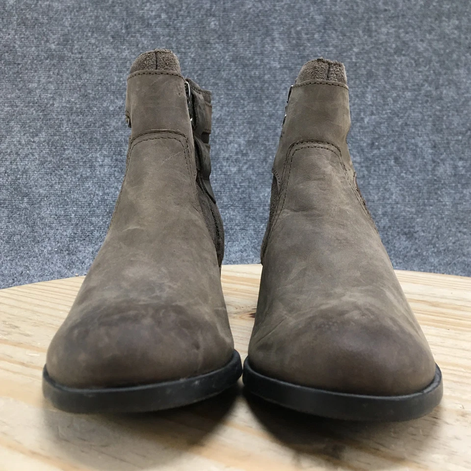 Sorel Botas Mujer 8.5 Taupe Lolla Botines Cuero Hebilla Cremallera NL3080-245 Foto 3 de 4