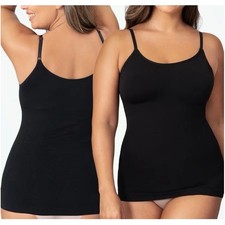 Shapermint Women's Black All Day Every Day Scoop Neck Cami Tank Top Size 4XL