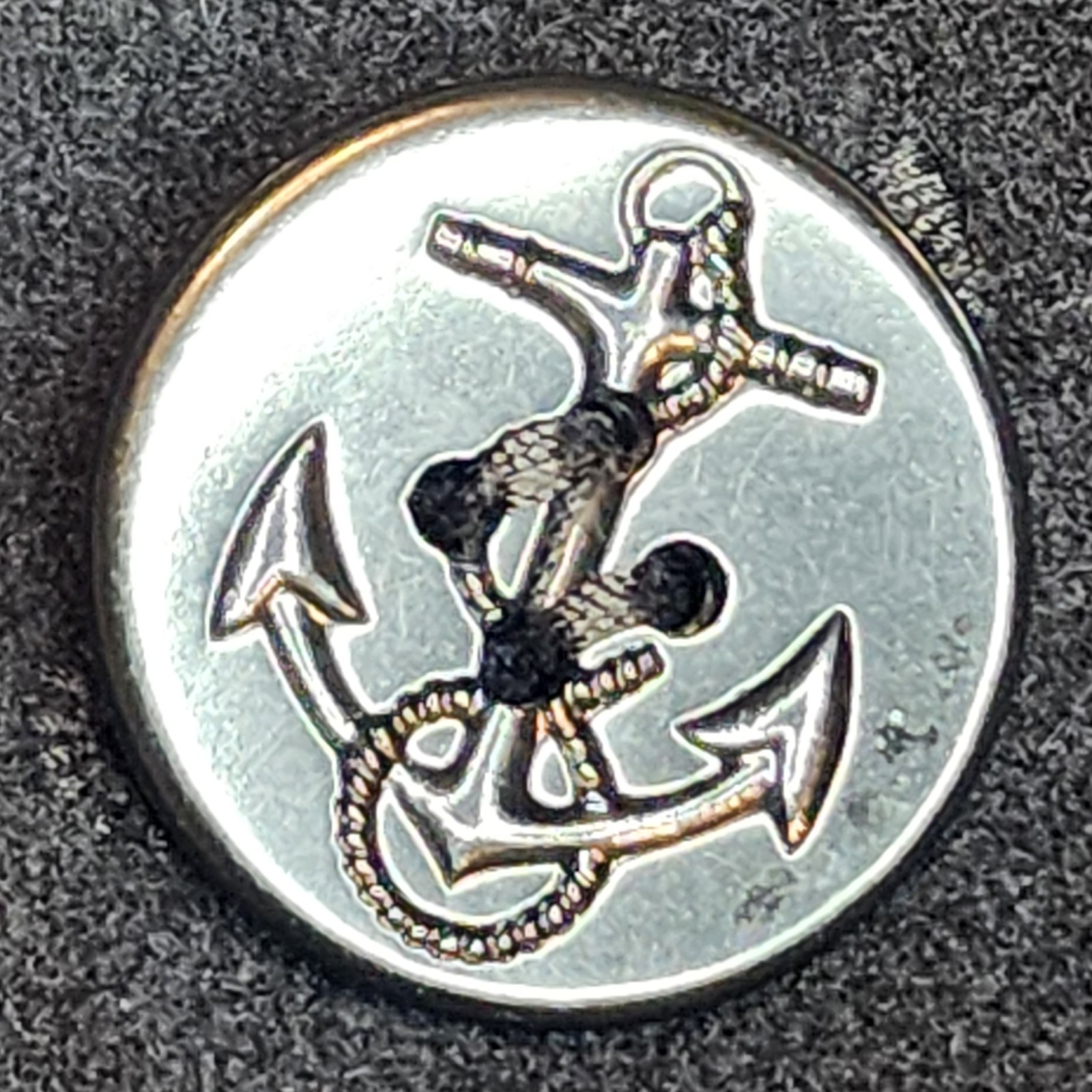 Sterlingwear USA Military Wool Peacoat 42R Black Anchor Buttons Vintage