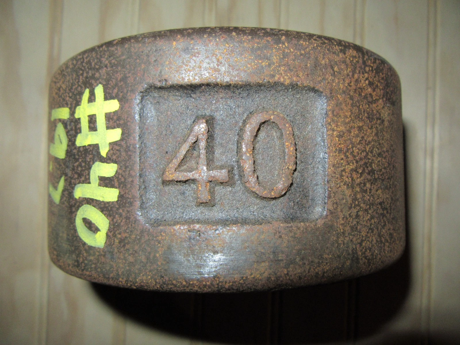 YORK Roundhead Half 40 Pound Blob Grip Number Side 1st Generation