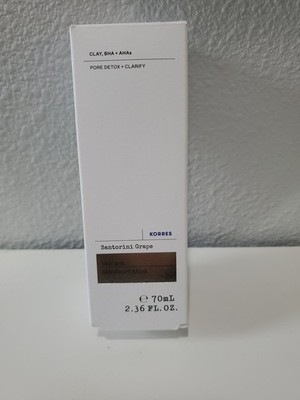 Korres Santorini Grape Volcanic Skin Reset Mask, 70 Ml, Pore-Refining New