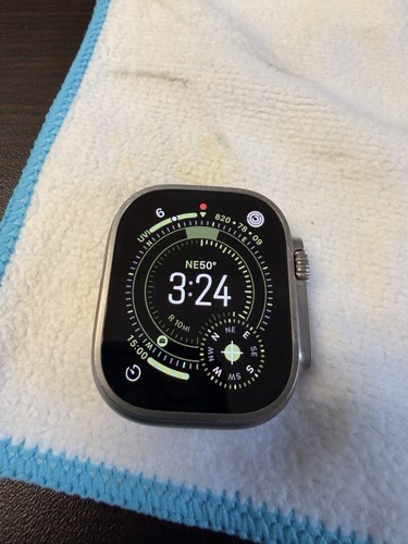 Apple Watch Ultra 2 49mm Titanium Case with Trail Loop - Blue/Black, M ...