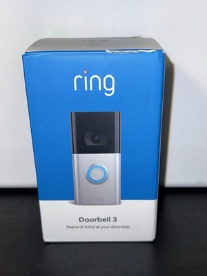 Ring Doorbell 3  1080p HD Wi-Fi Video- Satin Nickel - SEALED NEW IN BOX