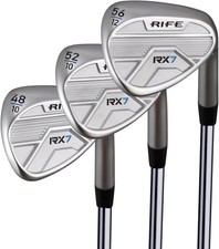 Rife Golf RX7 Wedge Set 48  PW , 52  GW , 56  SW Men's Standard Right Handed