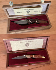 Böker Jahresmesser Damast 1994 2003 2004 Solingen Tree Brand Klappmesser Taschen