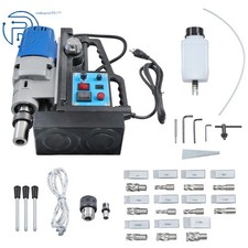 Magnetic Drill Press w/ 11 Drill Bits, 3125 lbf/13900N Mag Force, 650 rpm Power