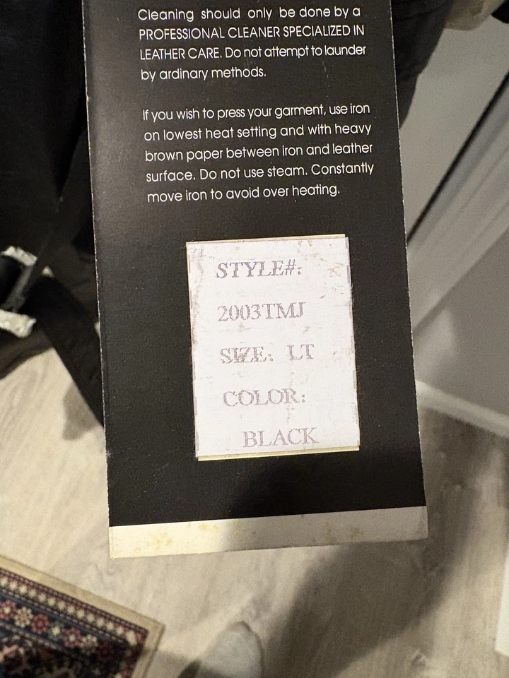 Vintage Phase 2 Leather Trench Coat Mens Large Tall - Image 3 of 4