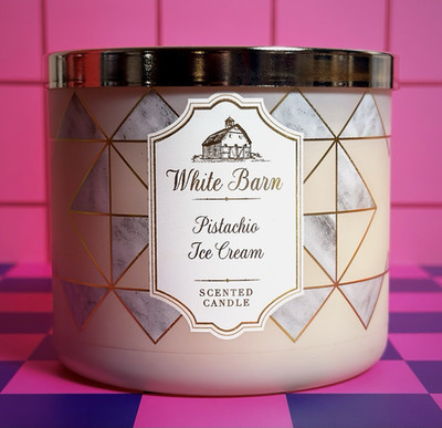 White Barn - Pistachio Ice Cream candle - bath & body works- BBW - 14.5oz *BNIB*