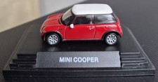 Mini Cooper Rotes Modellauto Mit Weißem Dach Von Hongwell TCM 1:72 OVP Unbesp.