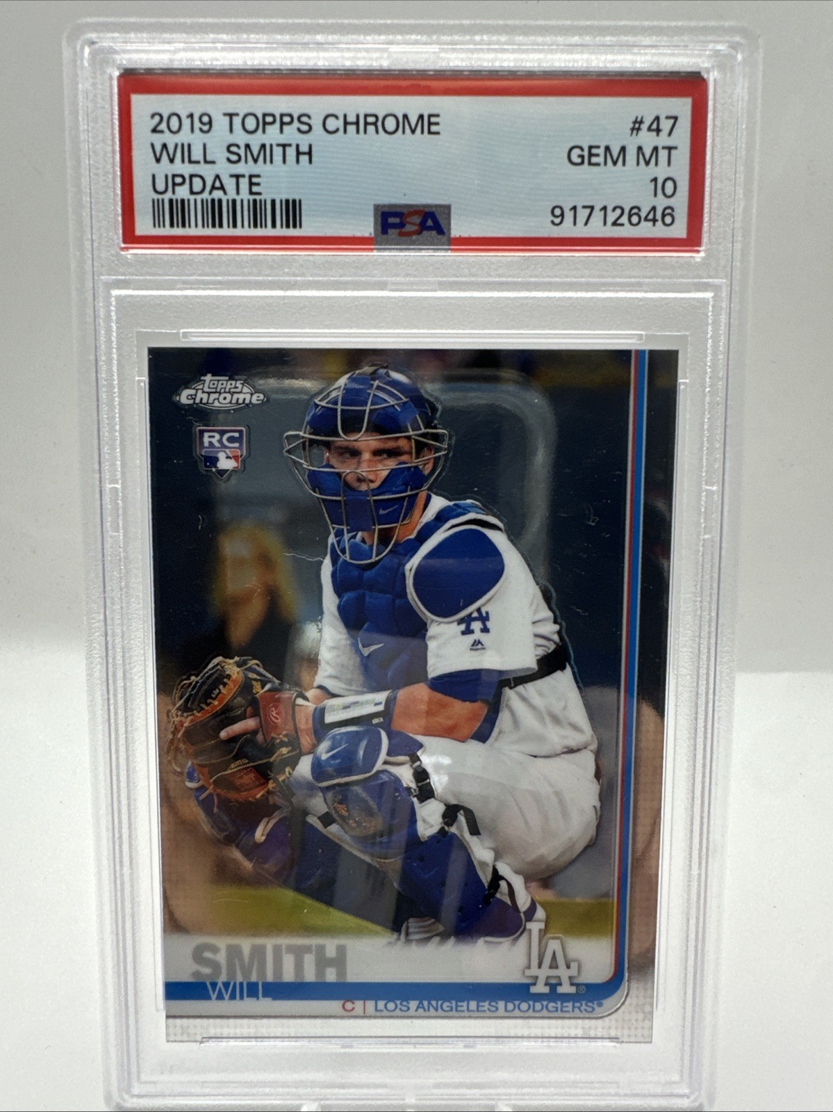 2019 Topps Chrome Update #47 Will Smith RC Rookie *PSA 10 GEM MINT