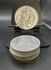 Buffalo Silver Round Coin, Lot of 6, 1 oz Each, Troy Ounce Bullion .999 Pure