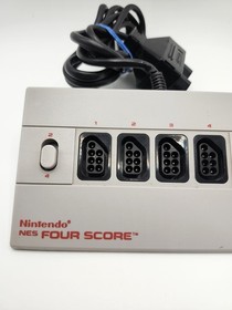 Four Score Nintendo Controller NES 4 Player Fun CLEANED TESTED NES-034 Mint Rare