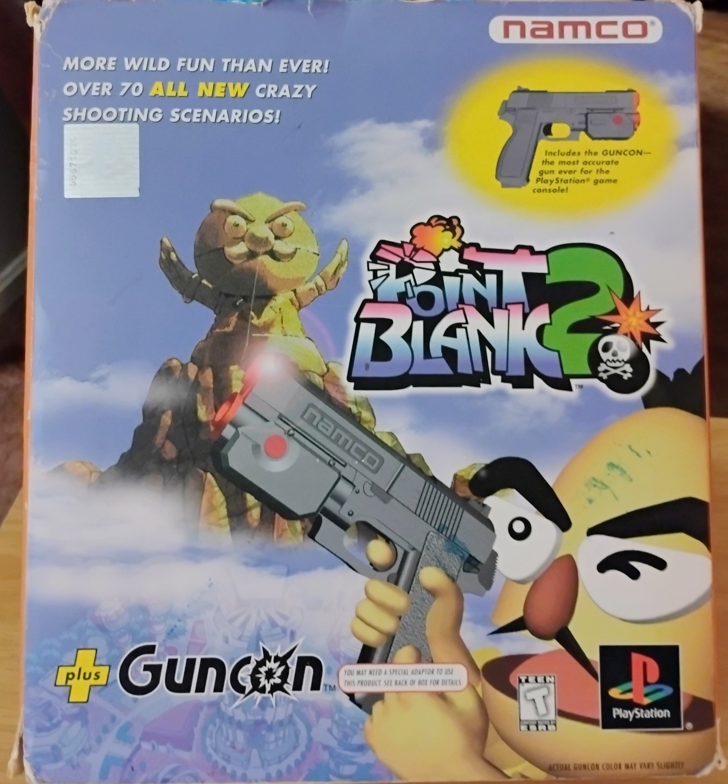 Point Blank 2 + GunCon Bundle Set (PS1, 1999) COMPLETE w/Manual CIB With Inserts