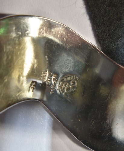de los Ballesteros Sterling Silver Wavy Cuff Bracelet - Picture 5 of 8