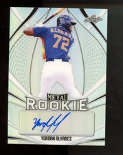 2020 Leaf Metal Rookie Yordan Alvarez Auto Silver Prizm /50 #MR-YA1 Astros RC